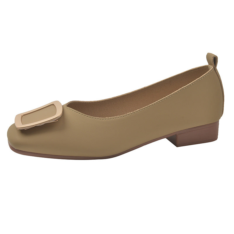 Dame Elegant Flade Sko med Dekorativ Spænde-Detalje Stilla