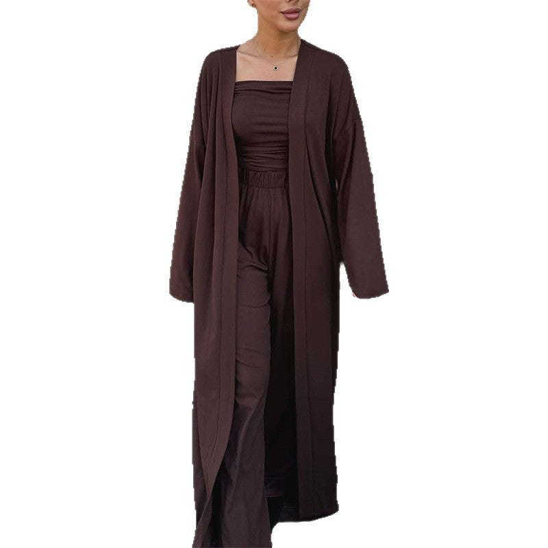 Dame blazer-lignende jumpsuit med bred ben og elegant overtræk Stilla