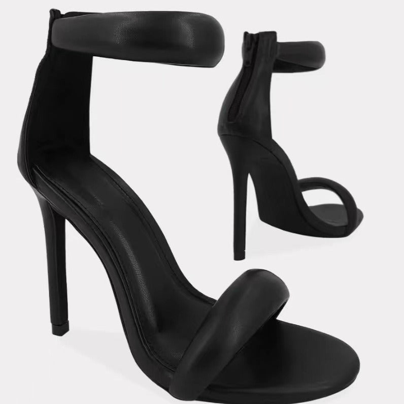 Dame Elegant Højhælede med smal rem og slidstærk sål Stilla