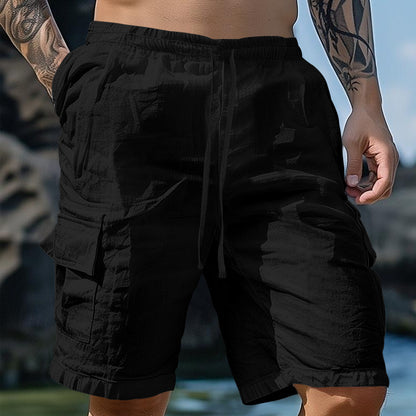 Herrer Cargo-Shorts med elastisk talje og alsidige lommer Stilla