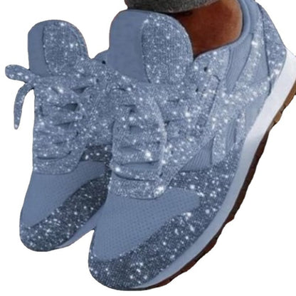 Damer Glamourøse Sneakers med funkende strassdesign Stilla