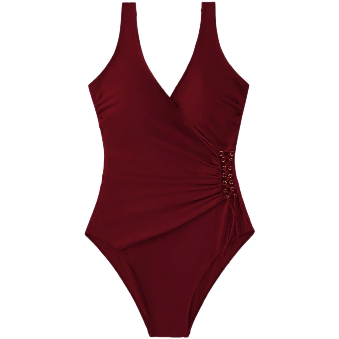 Dame Elegant Indlægssvømmedragt med figurvenlig skæring Stilla