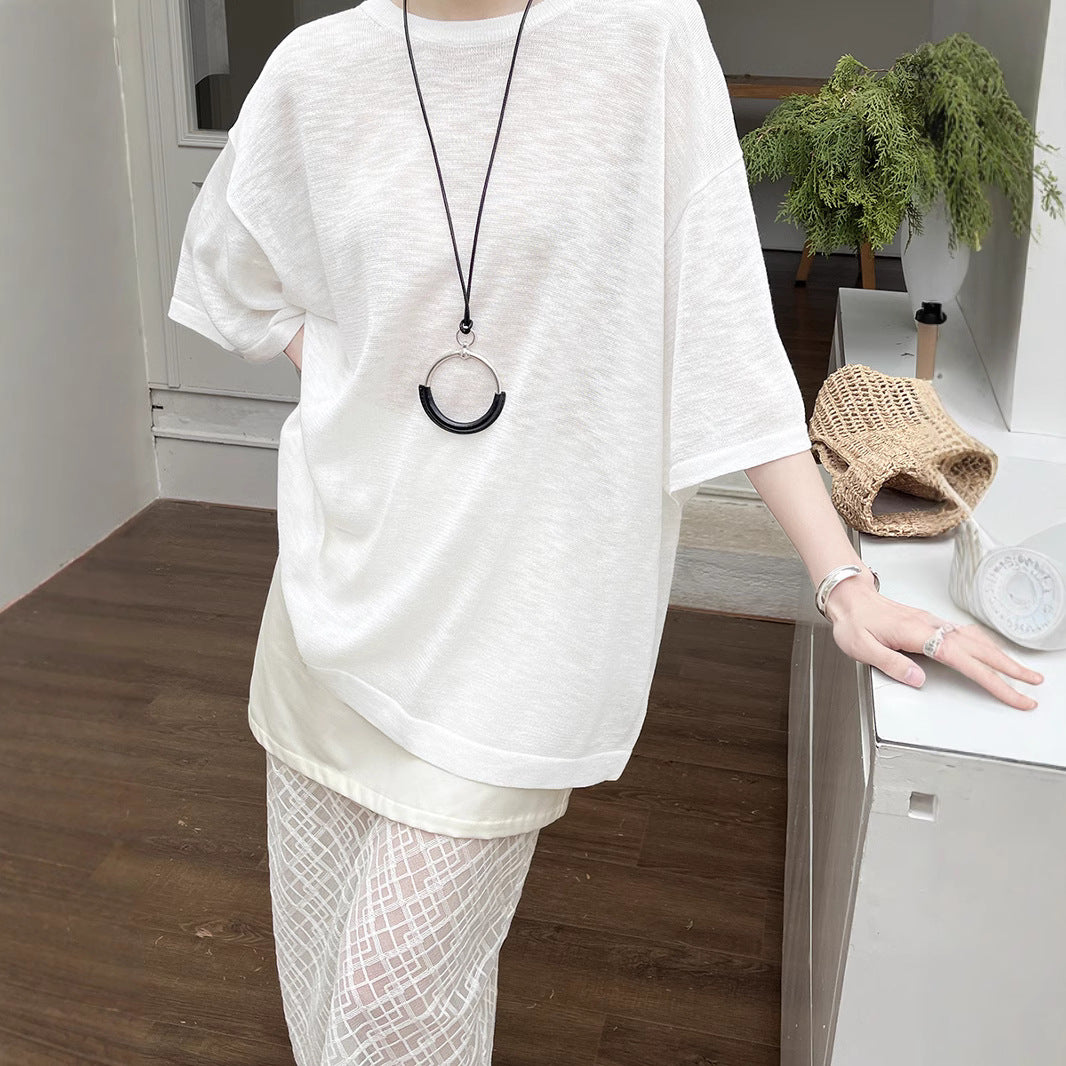 Dame afslappet kortærmet T-shirt med åndbart materiale Stilla