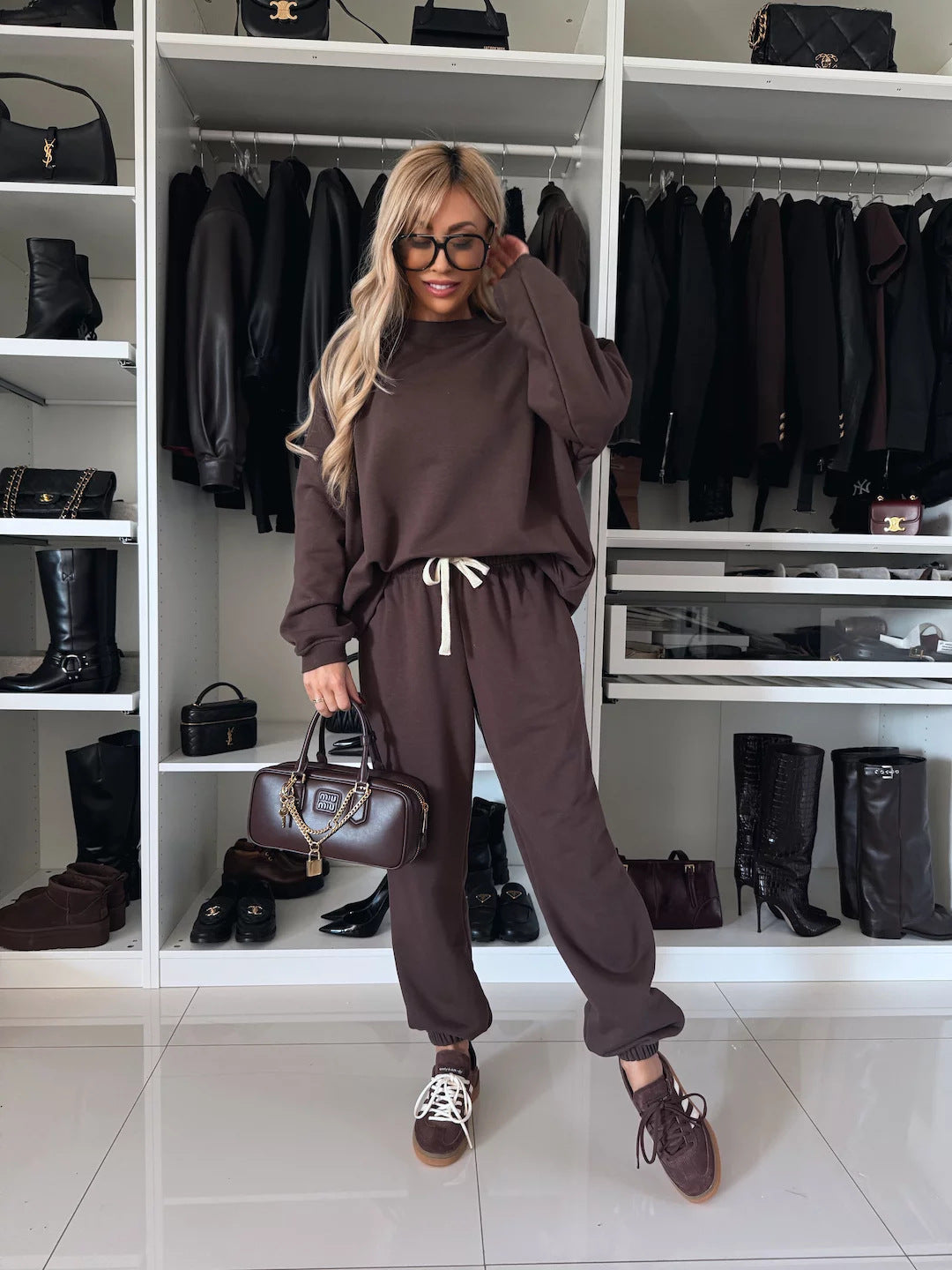 Dame afslappet og komfortabel fritidssweat-set Stilla