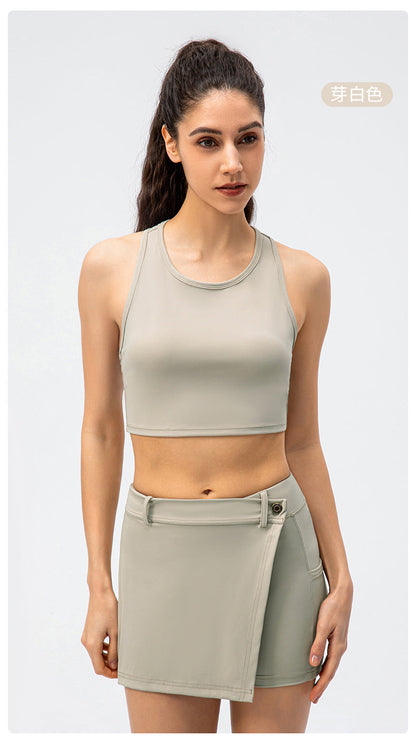 Stilla | Brocade Culotter Nude Feel Yoga Dance Løbeskørt Fitness Shorts