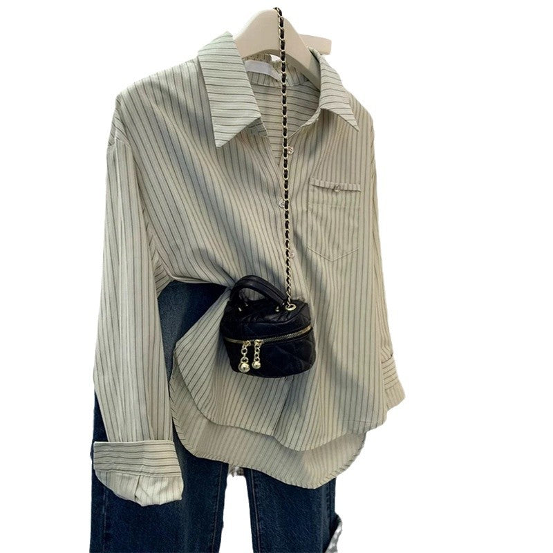 Dame afslappet pullover med moderne skjorteunderdel og stilfuld snit Stilla