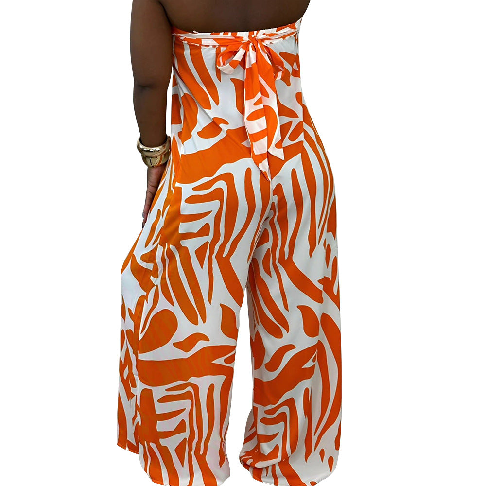 Damer elegant jumpsuit med off-shoulder design og bred ben Stilla