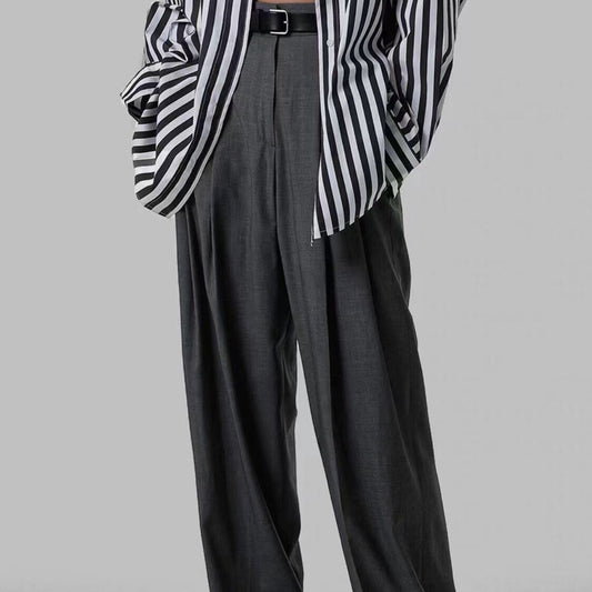 Dame elegant High-Waist plisserede bukser lavet af kvalitetsmateriale med behagelig pasform Stilla