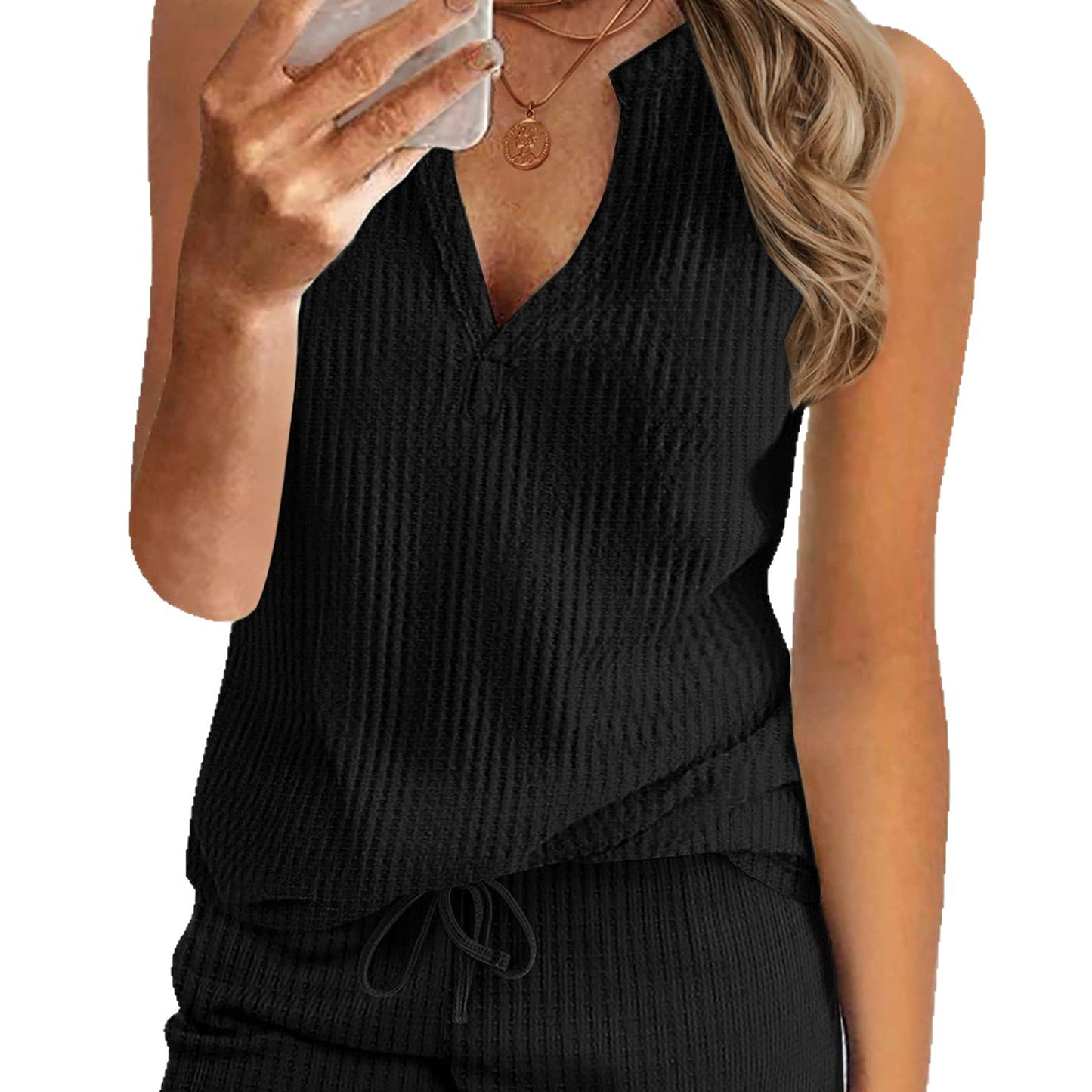 Dame afslappet sport sæt lavet af åndbart vaffelstruktur Stilla