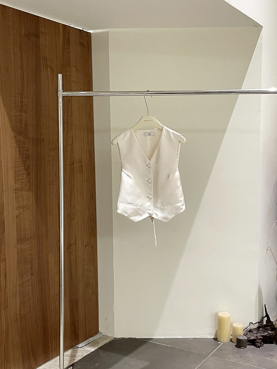 Dame elegant figursyet vest Stilla