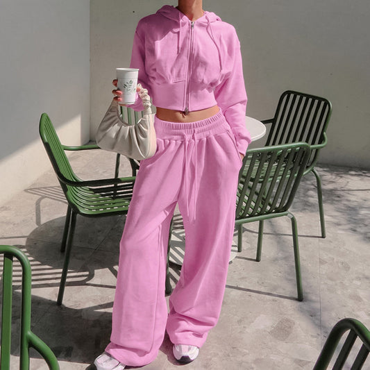 Dame fritids jumpsuit-sæt med høj talje og løs pasform Stilla