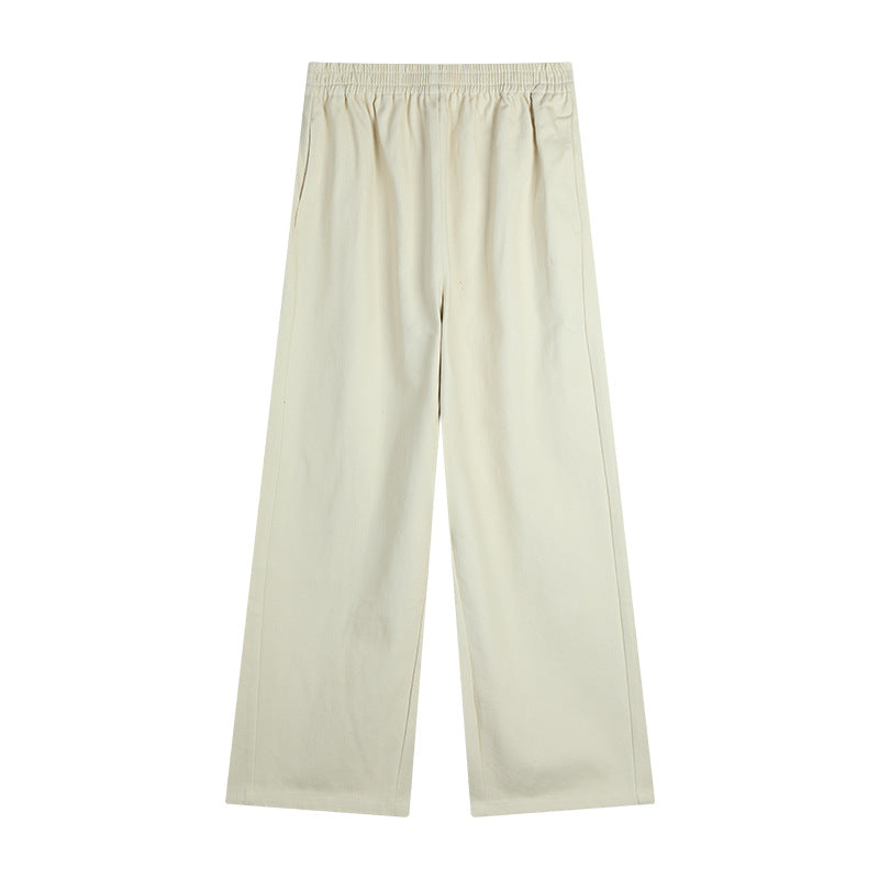 Dame afslappet Palazzo-bukser med høj talje og komfortabel elastik Stilla