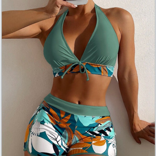 Dame Crop-top med trendy sportsbukser Stilla