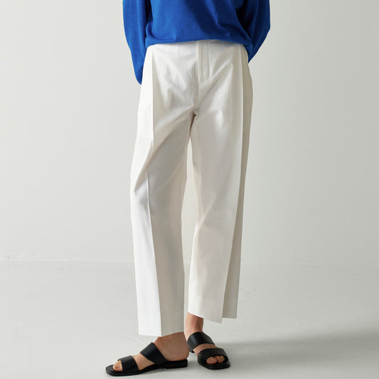 Dame elegant jakkesætsbukser med bred pasform og plissé detaljer Stilla