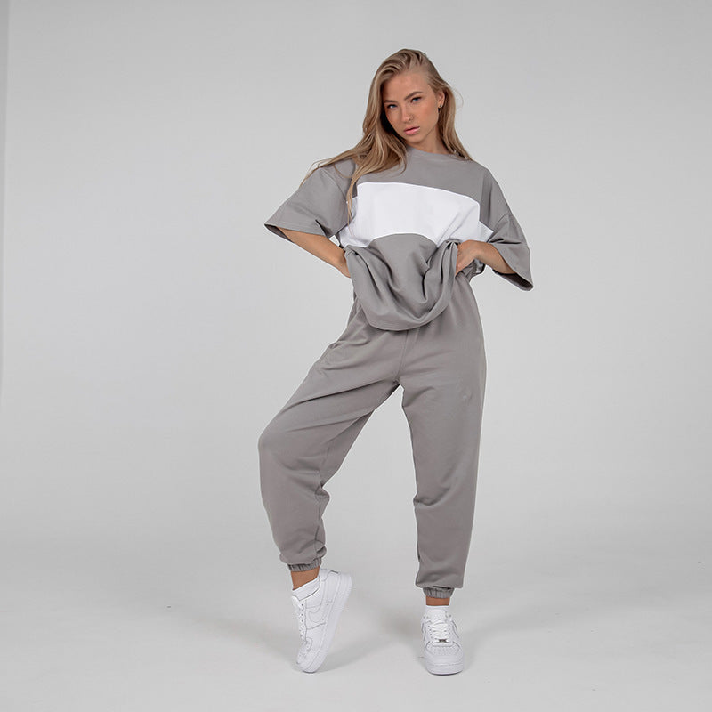Dame afslappet sportssæt med oversized top og behagelige joggingbukser Stilla