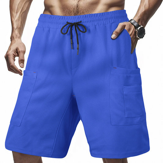 Herre cargo-shorts med multifunktionelle lommer og elastisk talje Stilla