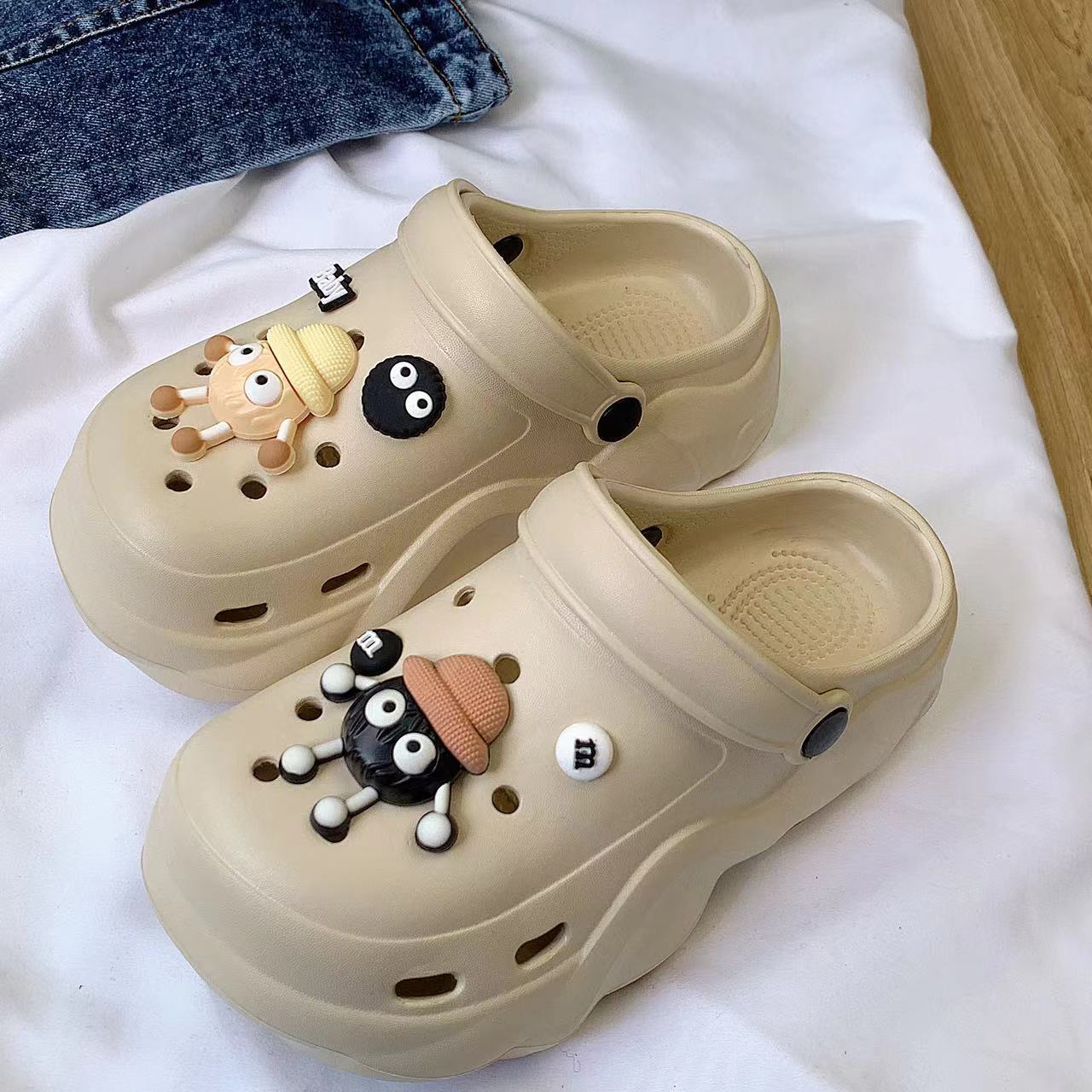 Dame dyre-motiverede komforttræsko med kreative tilbehør Stilla