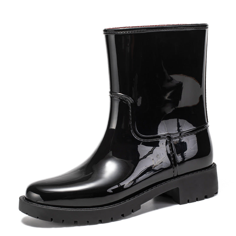 Dame mode gummistøvler med skridsikker profilsål Stilla