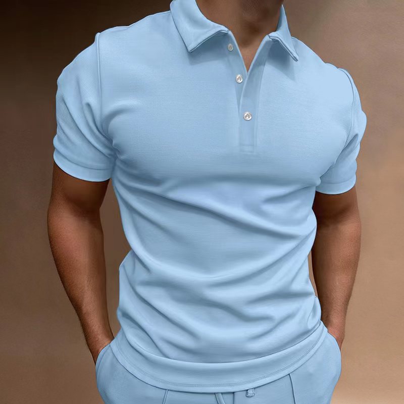 Herrer polo shirt med figursyet snit og åndbare egenskaber Stilla