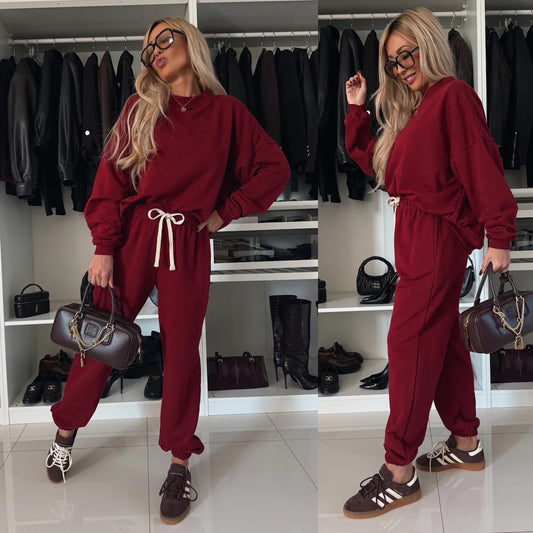 Dame afslappet og komfortabel fritidssweat-set Stilla