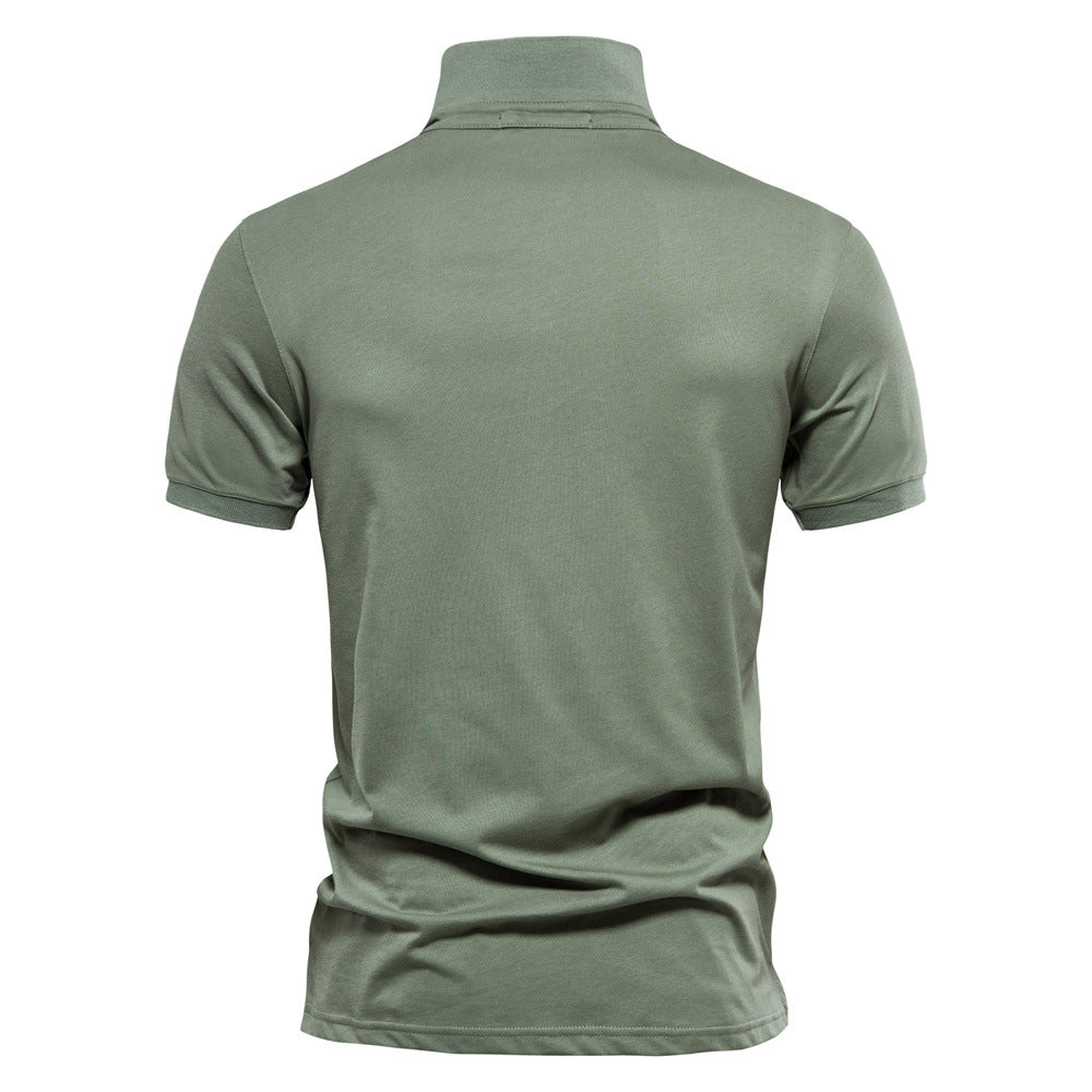 Herre poloshirt med elegant krave og åndbart bomuldsquality Stilla
