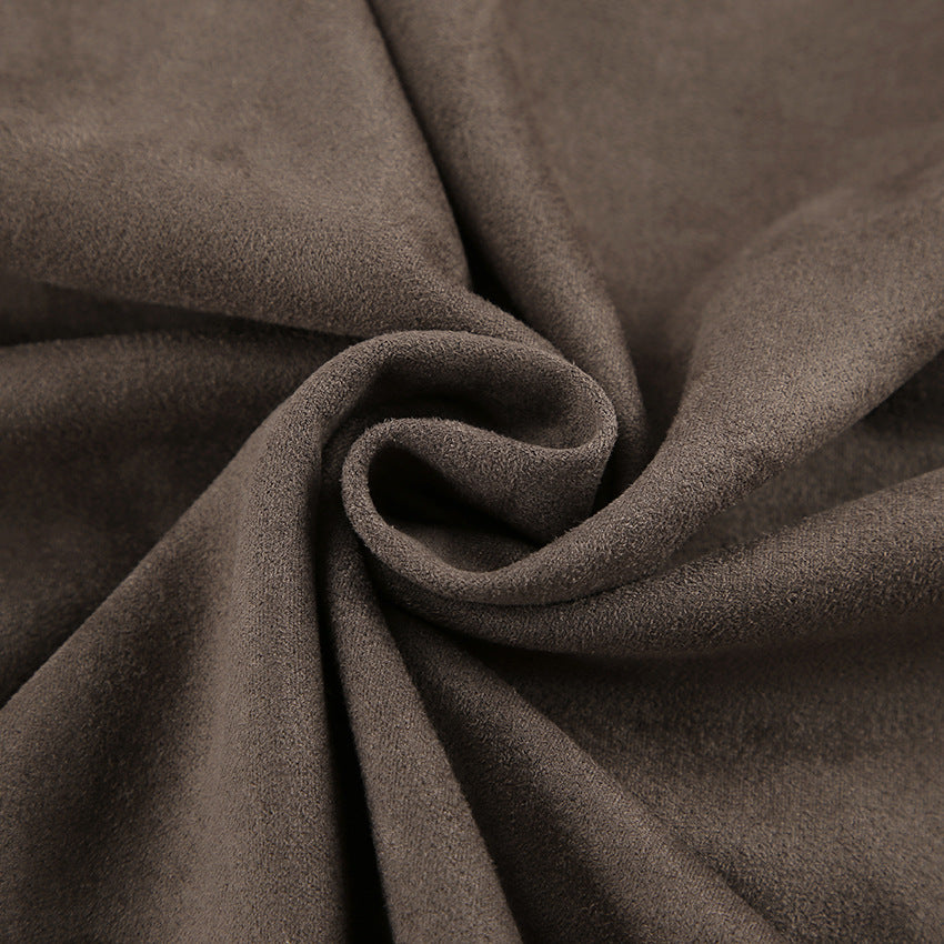 Dame afslappet blazer- og nederdelssæt med elegant lynlås Stilla