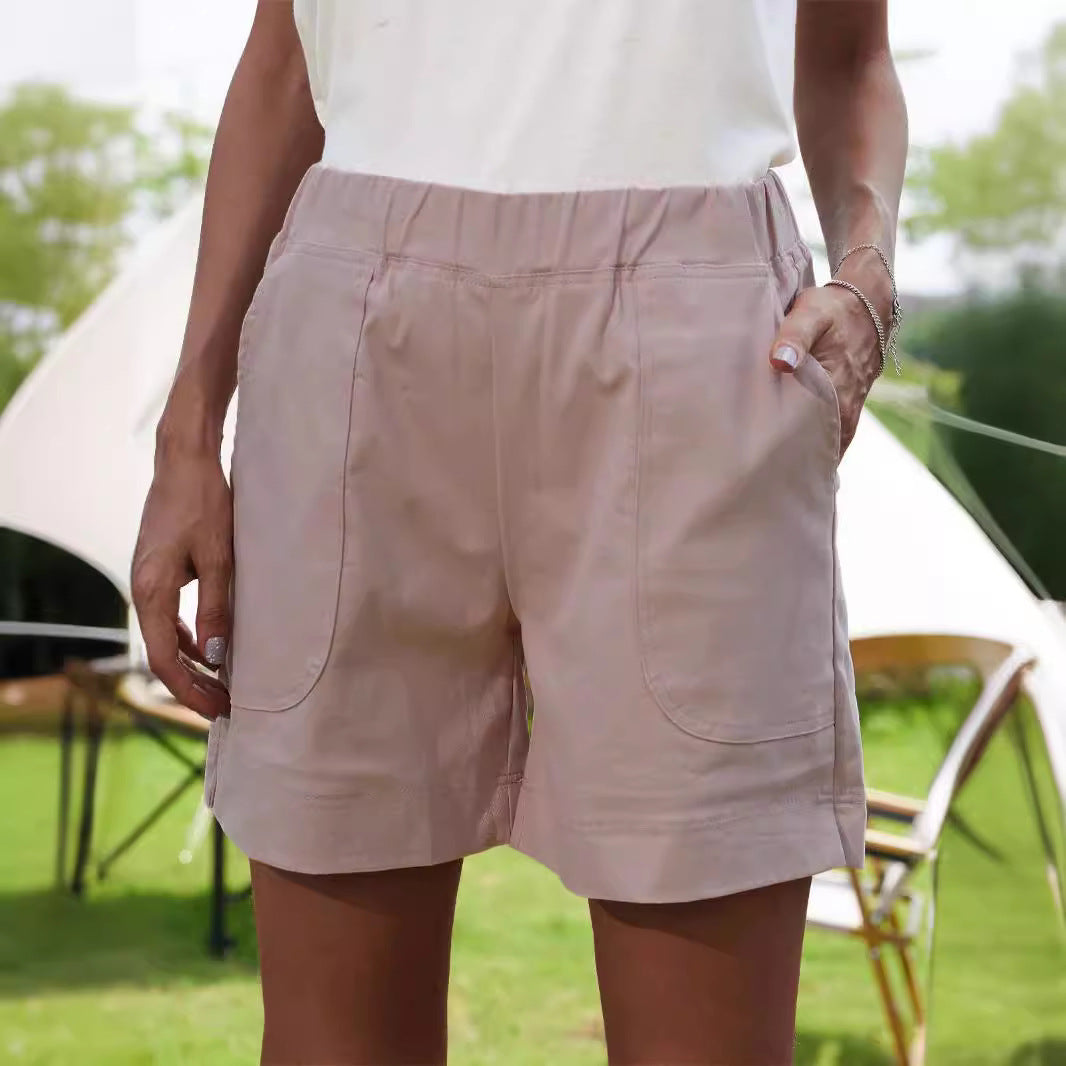 Dame Afslappet Pasform Utility Shorts Stilla