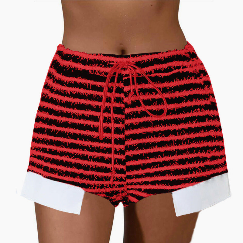Dame stribede strik Lounge Shorts Stilla
