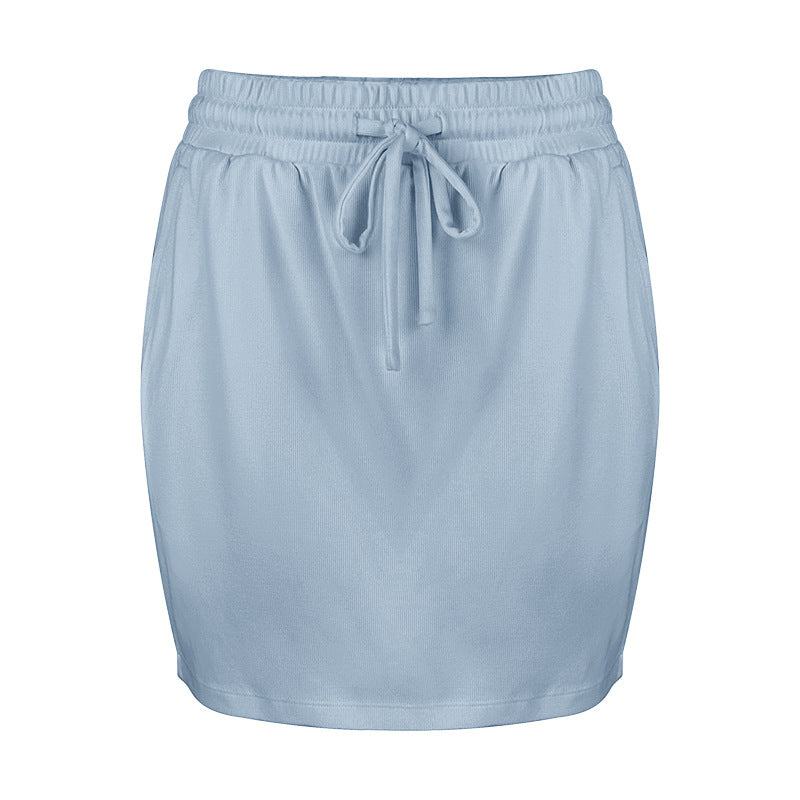 Dame afslappet minikørt med elastisk talje og praktiske lommer Stilla