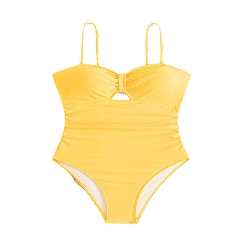 Dame Cut-Out Rynkning Enkelt badeanstalt Stilla