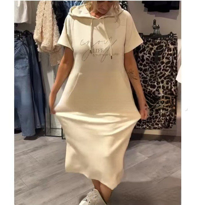 Damehættekjole med afslappet snit og praktiske lommer Stilla