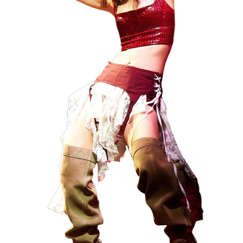 Dame Elegant glitrende overdel med spændende indsats og attraktive detaljer Stilla