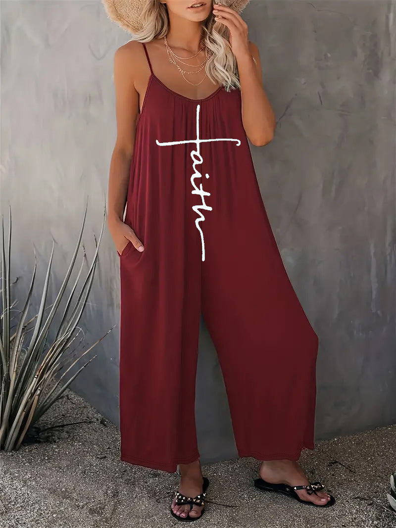 Dame Casual Jumpsuit med løs pasform og praktiske lommer Stilla