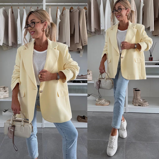 Dame afslappet oversized blazer Stilla