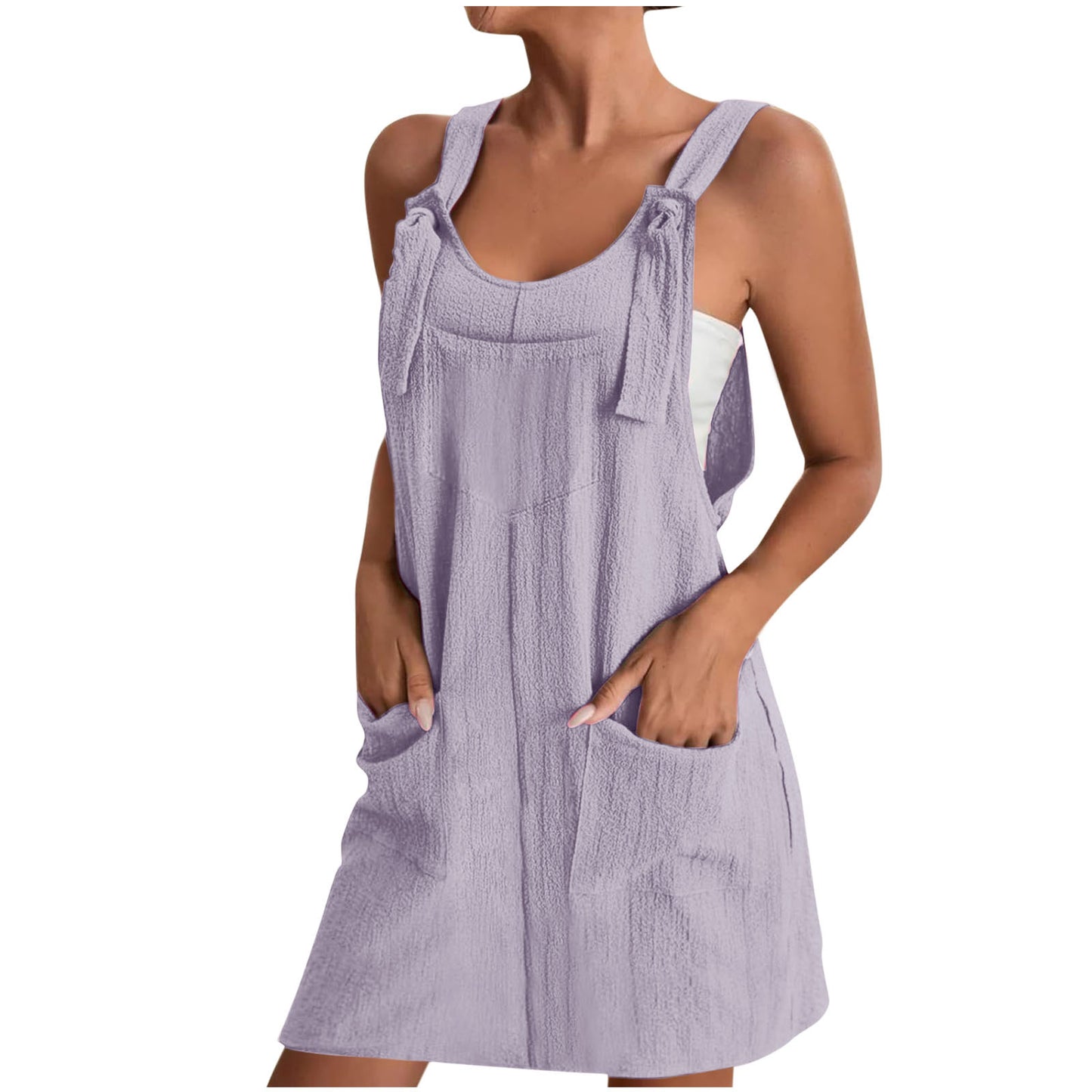 Dame Casual Jumpsuit med praktiske lommer og justerbare stropper Stilla