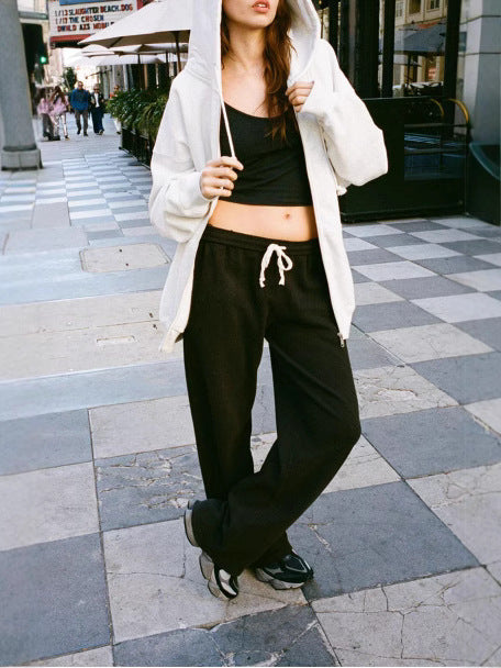 Dame afslappede joggingbukser med elastisk talje og sidelommer Stilla