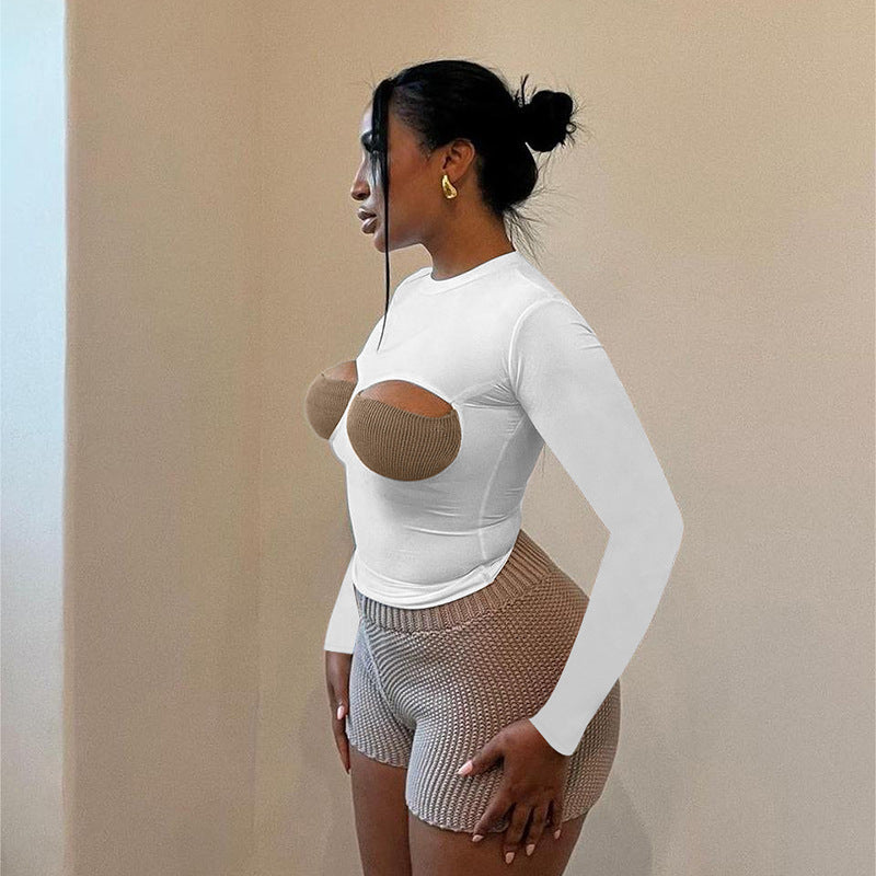 Dame Cut-Out Langærmet Bodysuit Stilla