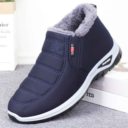 Herrer foret vinterstøvler med skridsikker sål Stilla