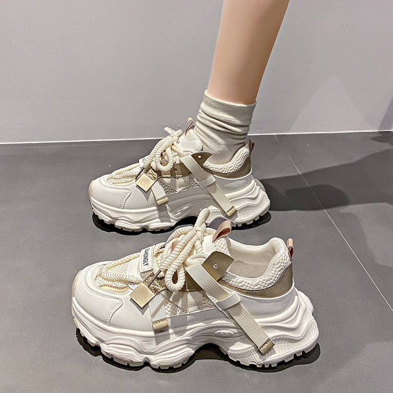 Dame Sporty Chunky Sneakers med åndbar mesh-overflade og ergonomisk dæmpning Stilla