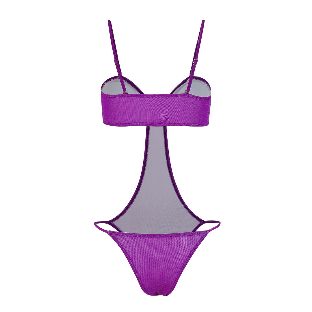 Dame Cut-Out Maxikjole med elegant indpakningsdesign og legende sideslids Stilla