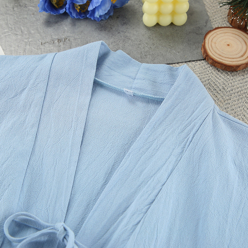 Dame afslappet kortærmet sweater og shorts sæt med snoretræk og moderne design Stilla