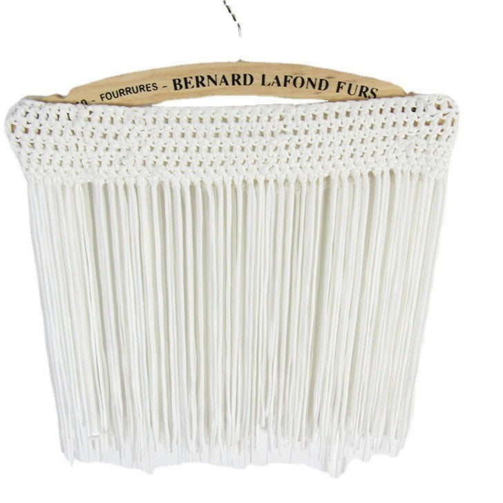 Dame afslappet strandnederdel med trendy frynse-design Stilla