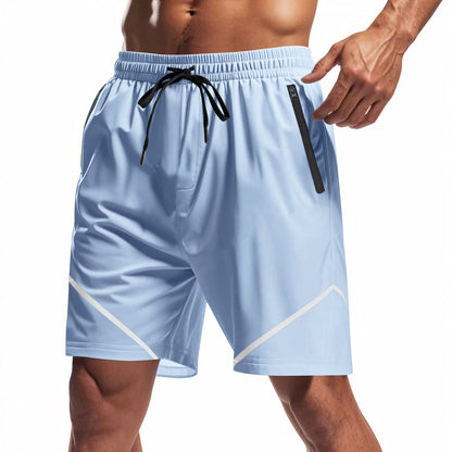 Herre sporty badeshorts med praktisk lynlås og elastisk talje Stilla