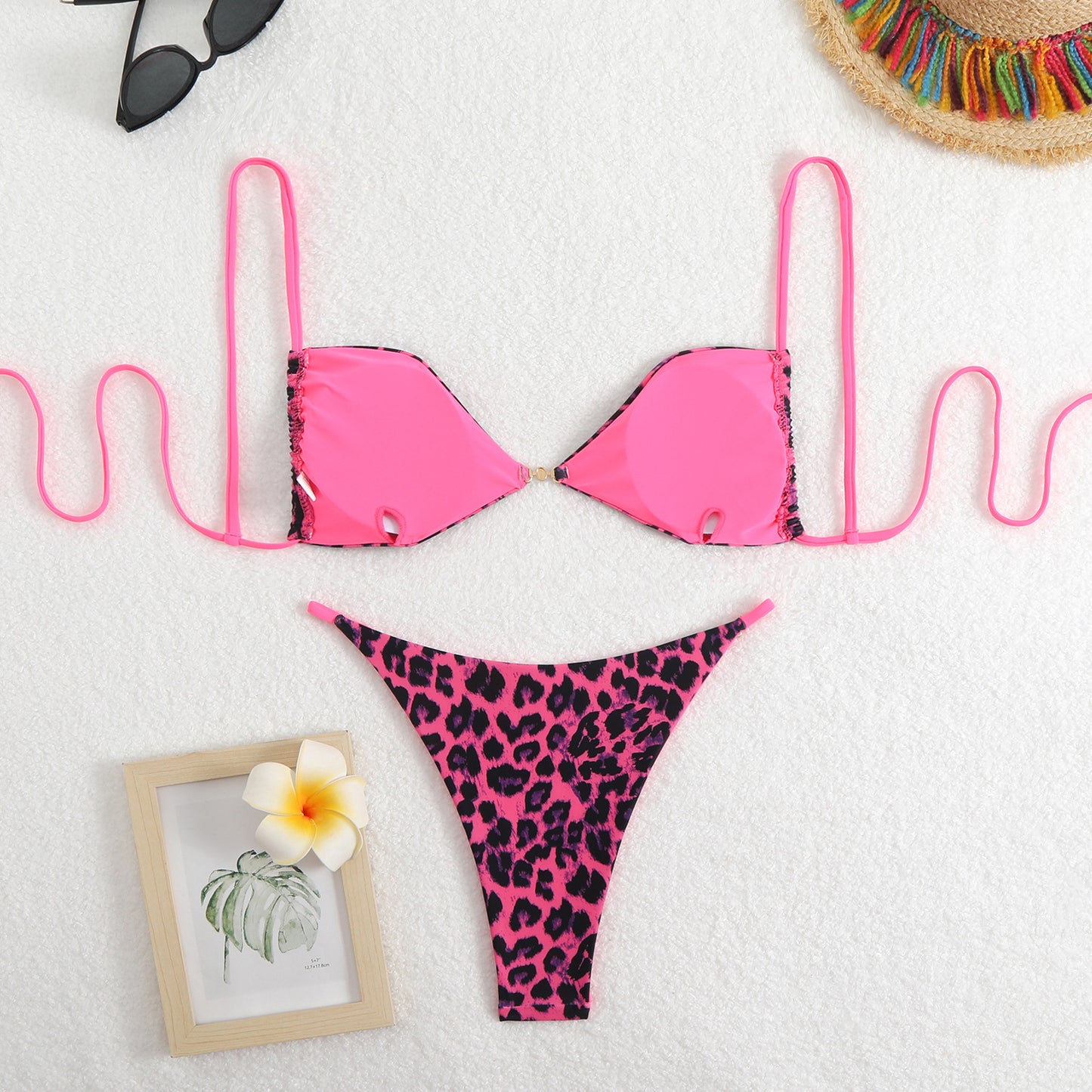 Dame Dyrtryk Push-Up Bikini Sæt Stilla