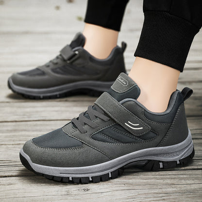 Herre outdoor sneakers med skridsikker sål og justerbar velcro Stilla