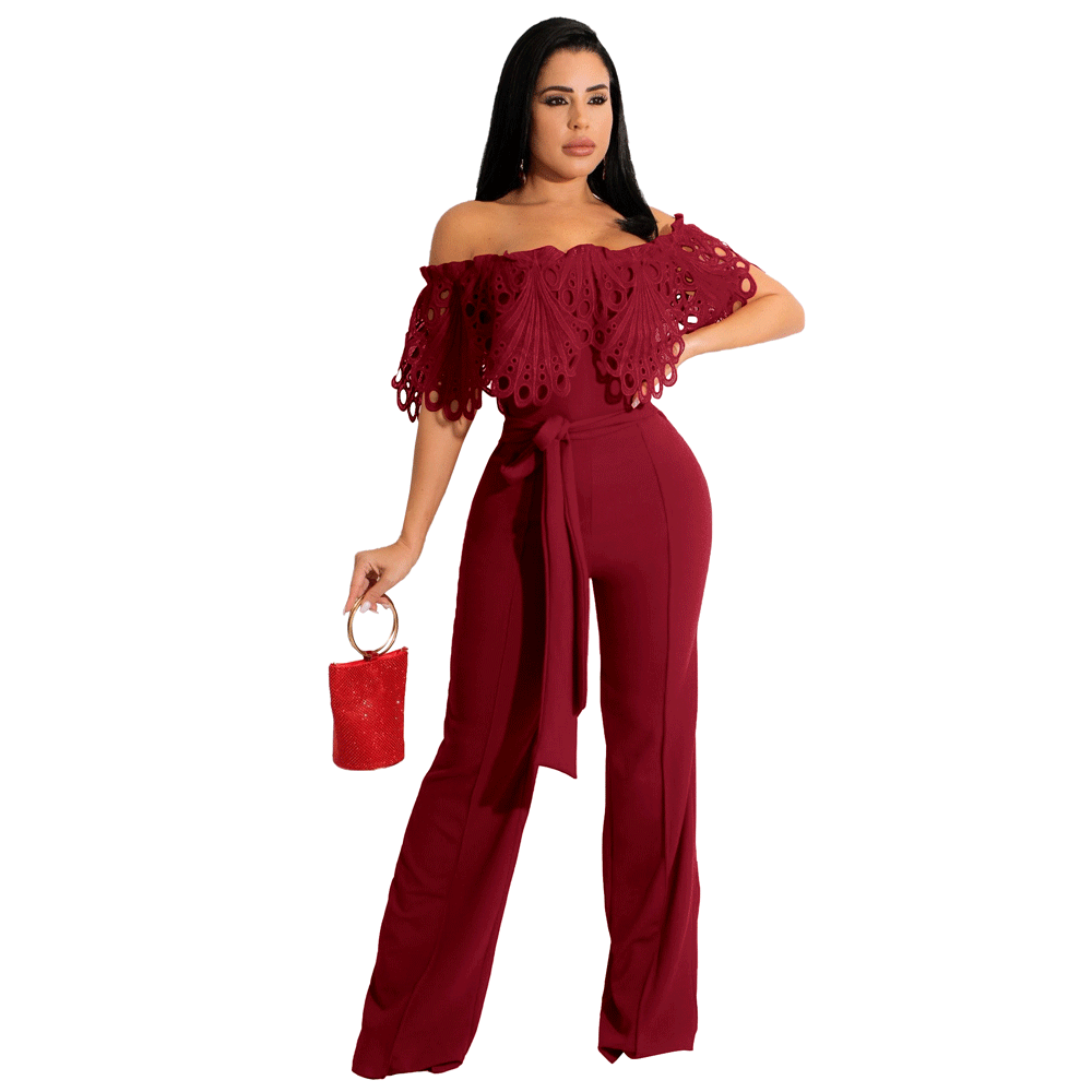 Dame Elegant Jumpsuit med aftageligt spidssnit Stilla