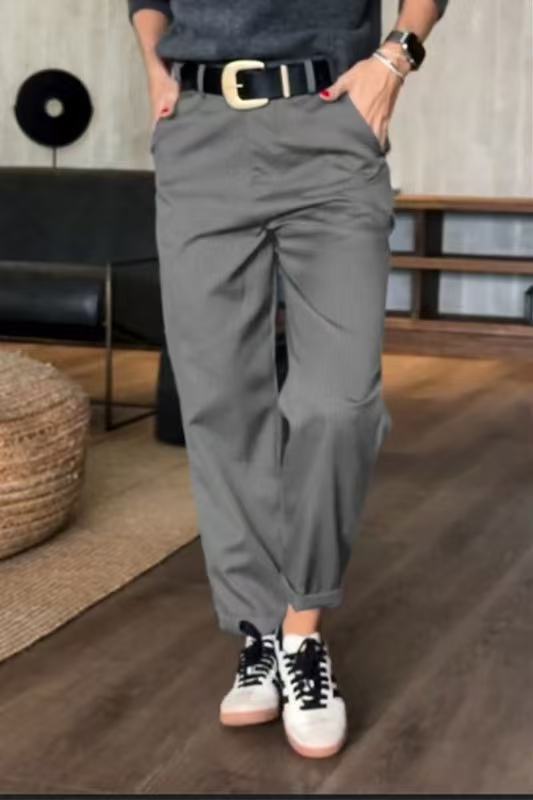 Dame elegant gulerodsbukser med afslappet snit Stilla