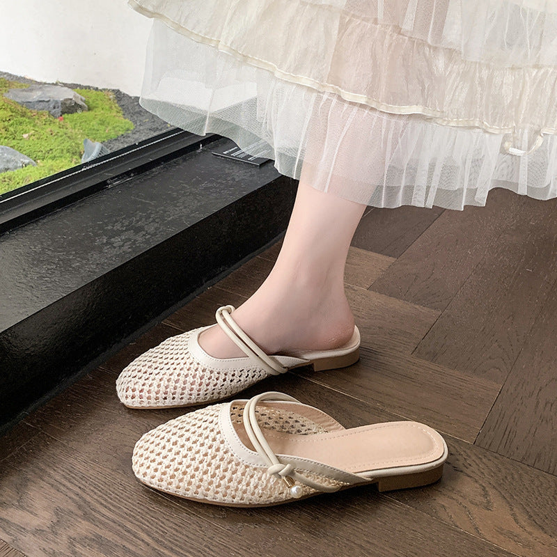 Dame Elegant Åben Tå Slide Mules Stilla