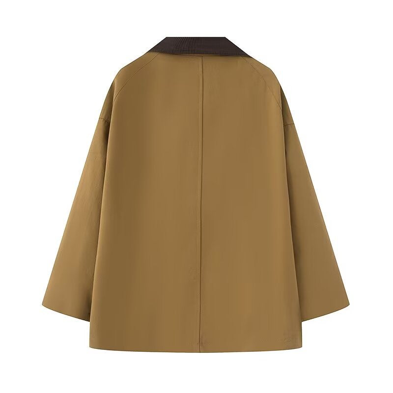 Dame afslappet overgangsjakke med praktiske klaplommer Stilla