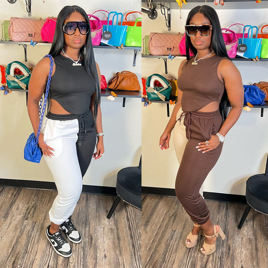 Dame Sporty Jumpsuit med cut-out design og justerbar talje Stilla